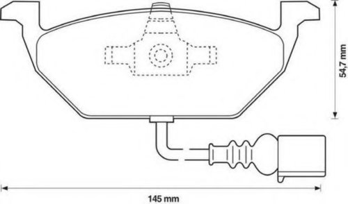 Set placute frana,frana disc SEAT CORDOBA (6L2) (2002 - 2009) JURID 571971JC piesa NOUA