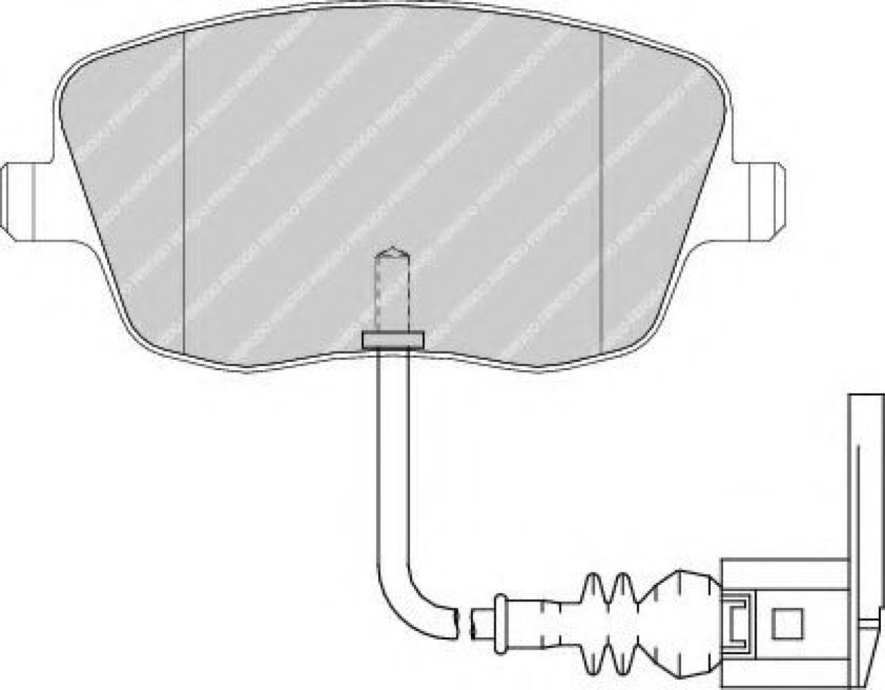 Set placute frana,frana disc SEAT CORDOBA (6L2) (2002 - 2009) FERODO FDB1662 piesa NOUA