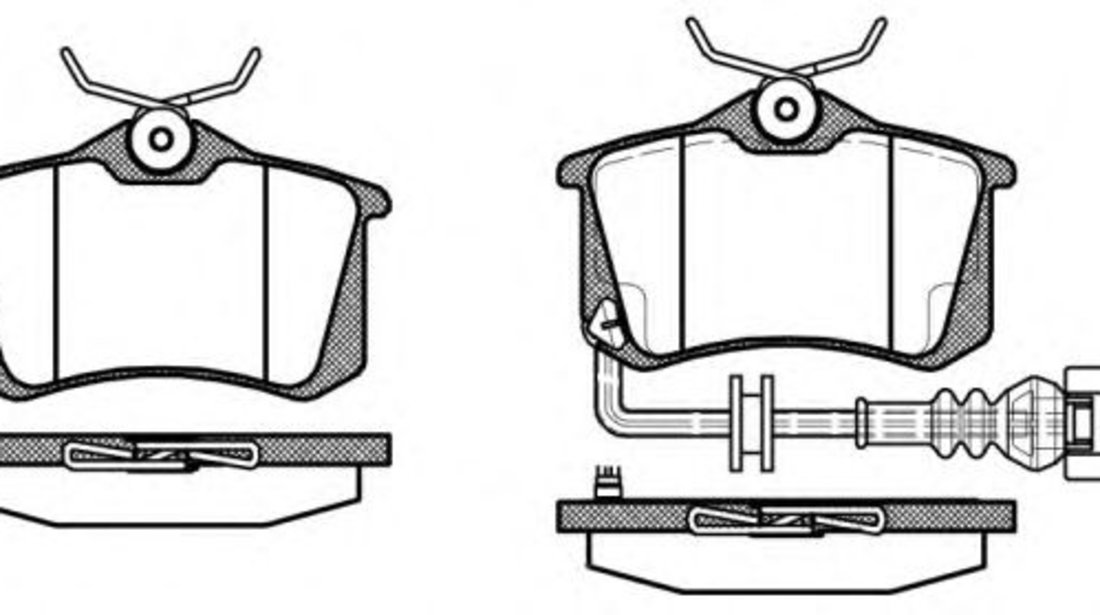 Set placute frana,frana disc SEAT CORDOBA (6L2) (2002 - 2009) REMSA 0263.41 piesa NOUA