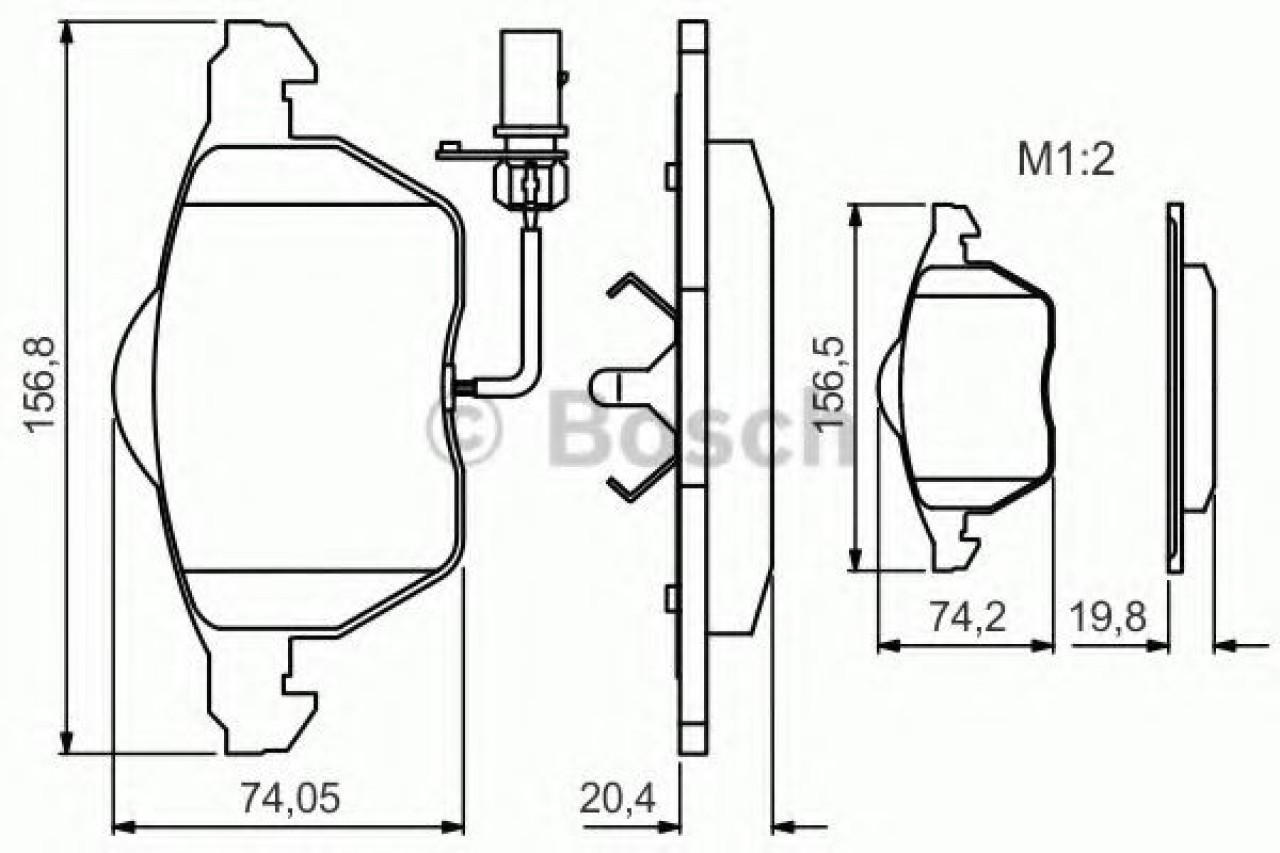 Set placute frana,frana disc SEAT EXEO (3R2) (2008 - 2016) BOSCH 0 986 495 241 piesa NOUA