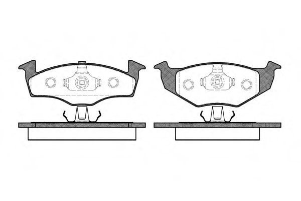 Set placute frana,frana disc SEAT IBIZA II (6K1) (1993 - 1999) REMSA 0609.00 piesa NOUA