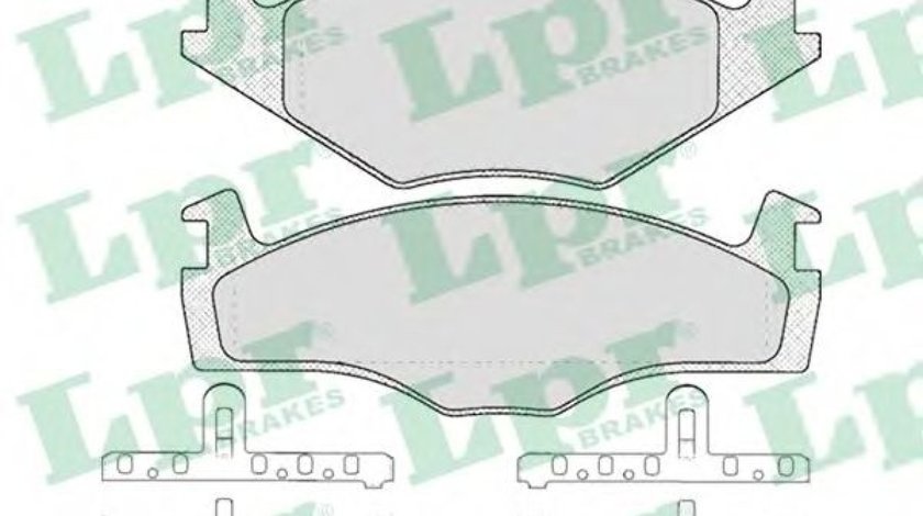 Set placute frana,frana disc SEAT IBIZA II (6K1) (1993 - 1999) LPR 05P591 piesa NOUA