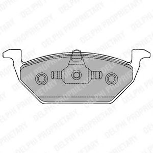 Set placute frana,frana disc SEAT IBIZA IV (6L1) (2002 - 2009) DELPHI LP1436 piesa NOUA