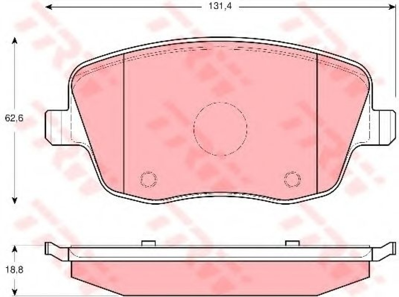 Set placute frana,frana disc SEAT IBIZA IV (6L1) (2002 - 2009) TRW GDB1414 piesa NOUA