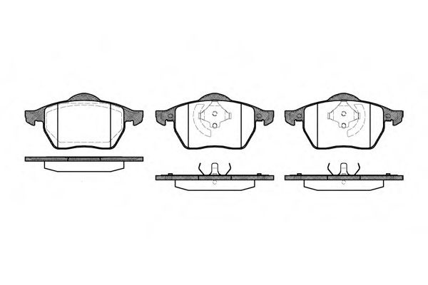 Set placute frana,frana disc SEAT IBIZA IV (6L1) (2002 - 2009) REMSA 0390.20 piesa NOUA