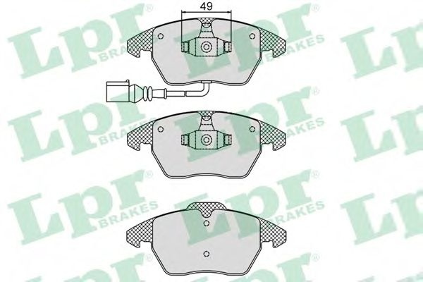 Set placute frana,frana disc SEAT IBIZA V (6J5, 6P1) (2008 - 2016) LPR 05P866 piesa NOUA