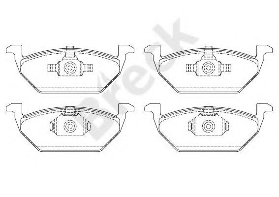 Set placute frana,frana disc SEAT IBIZA V ST (6J8, 6P8) (2010 - 2016) Break 23130 00 702 00 piesa NOUA