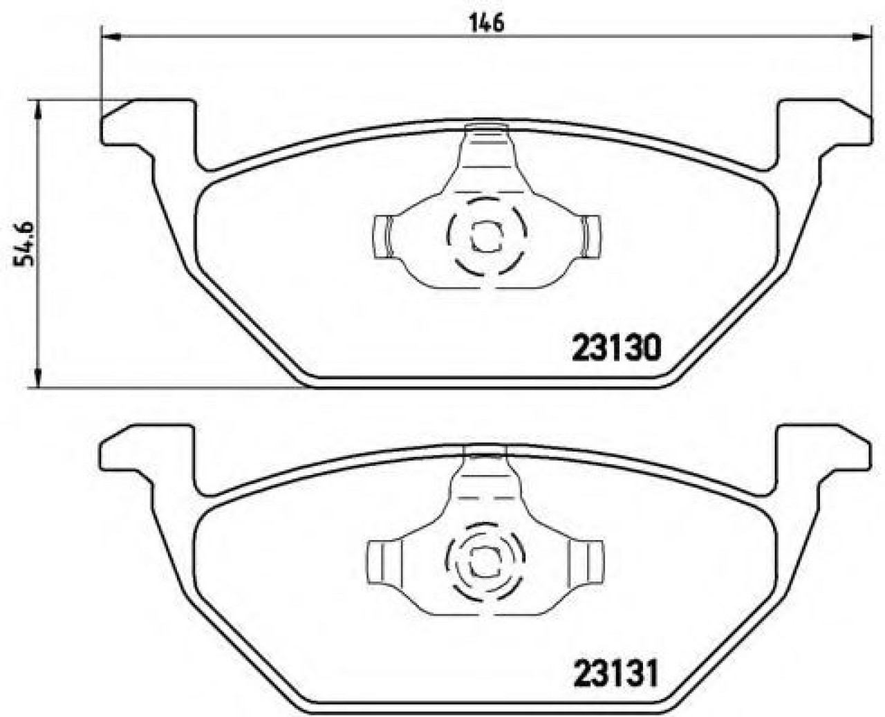 Set placute frana,frana disc SEAT IBIZA V ST (6J8, 6P8) (2010 - 2016) BREMBO P 85 041 piesa NOUA