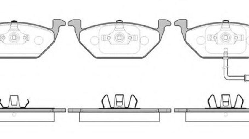 Set placute frana,frana disc SEAT IBIZA V ST (6J8, 6P8) (2010 - 2016) REMSA 0633.41 piesa NOUA