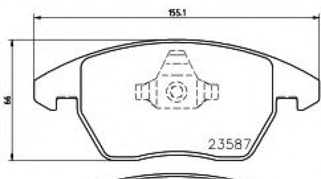 Set placute frana,frana disc SEAT IBIZA V SPORTCOUPE (6J1, 6P5) (2008 - 2016) TEXTAR 2358701 piesa NOUA