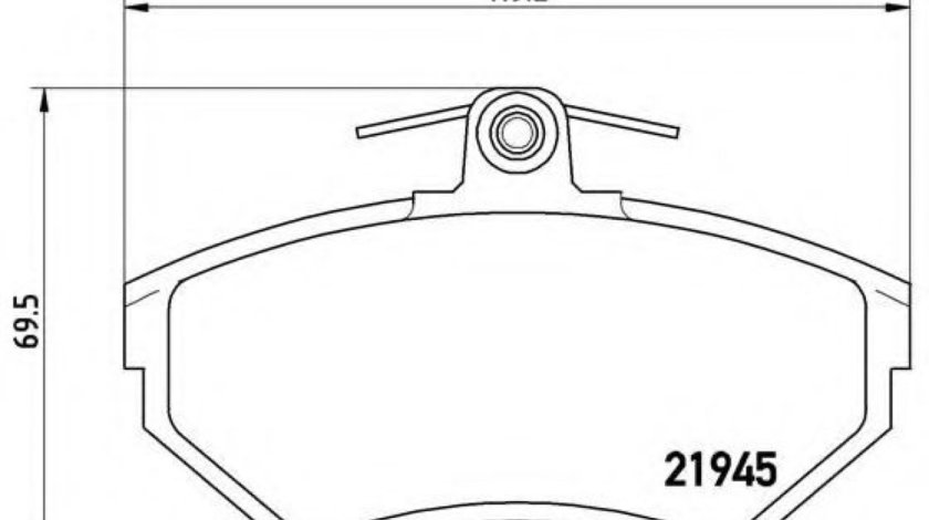 Set placute frana,frana disc SEAT INCA (6K9) (1995 - 2003) BREMBO P 85 032 piesa NOUA