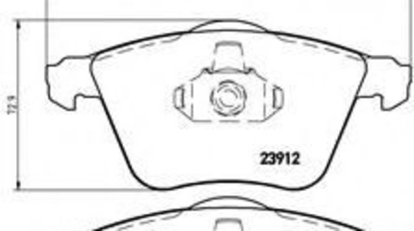 Set placute frana,frana disc SEAT LEON (1P1) (2005 - 2012) BREMBO P 85 079 piesa NOUA