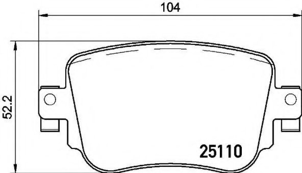 Set placute frana,frana disc SEAT LEON (5F1) (2012 - 2016) BREMBO P 85 135 piesa NOUA