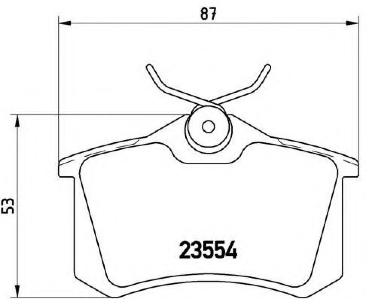 Set placute frana,frana disc SEAT TOLEDO I (1L) (1991 - 1999) BREMBO P 85 017 piesa NOUA