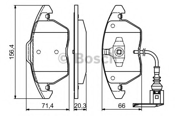 Set placute frana,frana disc SEAT TOLEDO III (5P2) (2004 - 2009) BOSCH 0 986 424 797 piesa NOUA