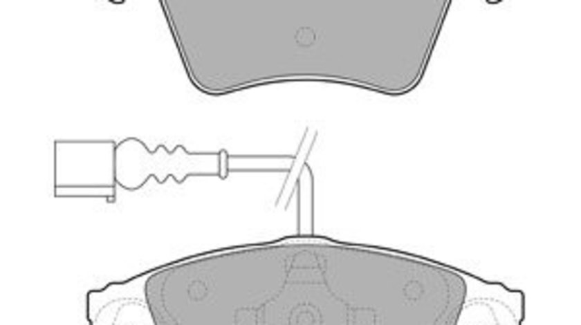 Set placute frana,frana disc SKODA FABIA I (6Y2) (1999 - 2008) KRIEGER 0950006502 piesa NOUA