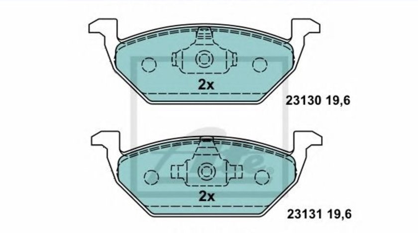 Set placute frana,frana disc SKODA FABIA I Combi (6Y5) (2000 - 2007) ATE 13.0470-7111.2 piesa NOUA