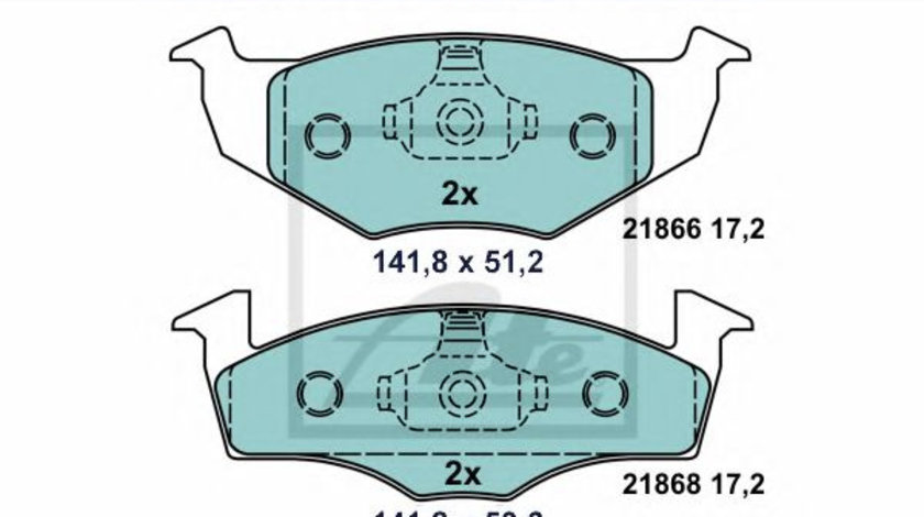 Set placute frana,frana disc SKODA FABIA I Combi (6Y5) (2000 - 2007) ATE 13.0470-7100.2 piesa NOUA