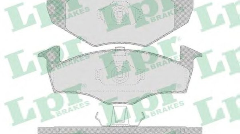 Set placute frana,frana disc SKODA FABIA II (2006 - 2014) LPR 05P638 piesa NOUA