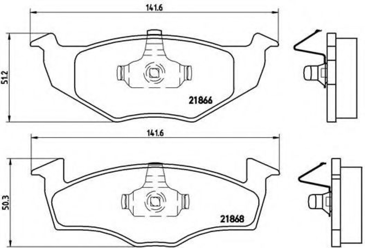 Set placute frana,frana disc SKODA FABIA II (2006 - 2014) BREMBO P 85 025 piesa NOUA