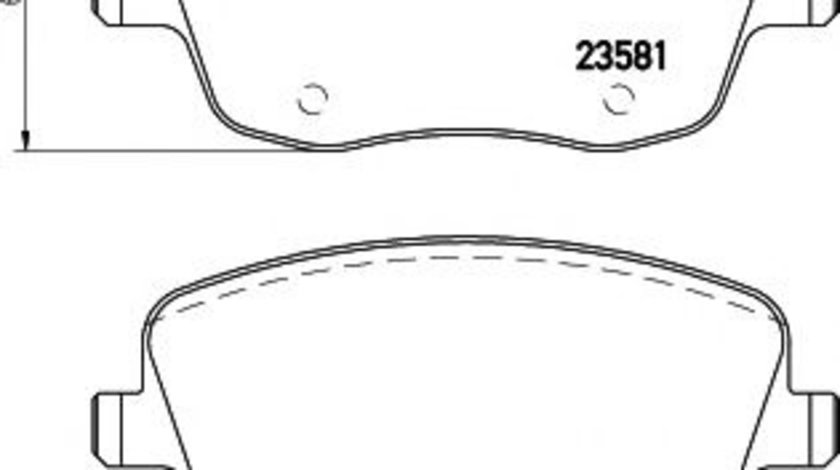 Set placute frana,frana disc SKODA FABIA II Combi (2007 - 2014) TEXTAR 2358102 piesa NOUA