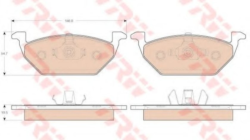 Set placute frana,frana disc SKODA FABIA II Combi (2007 - 2014) TRW GDB1984 piesa NOUA