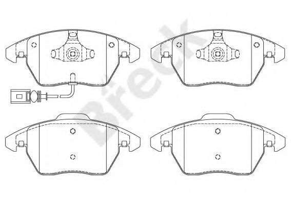 Set placute frana,frana disc SKODA FABIA III Combi (NJ5) (2014 - 2016) Break 23587 00 701 10 piesa NOUA