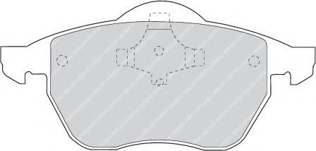 Set placute frana,frana disc SKODA OCTAVIA I (1U2) (1996 - 2010) FERODO FDB969 piesa NOUA