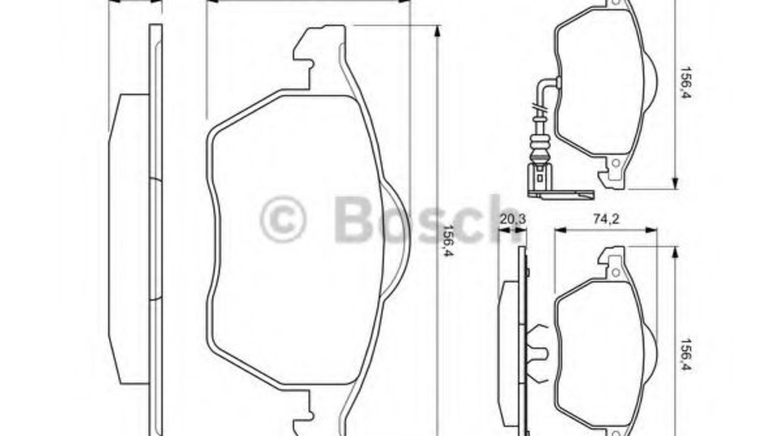 Set placute frana,frana disc SKODA OCTAVIA I (1U2) (1996 - 2010) BOSCH 0 986 494 018 piesa NOUA