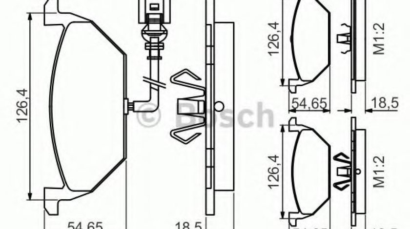 Set placute frana,frana disc SKODA OCTAVIA I (1U2) (1996 - 2010) BOSCH 0 986 495 213 piesa NOUA