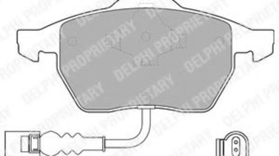 Set placute frana,frana disc SKODA OCTAVIA I Combi (1U5) (1998 - 2010) DELPHI LP1525 piesa NOUA