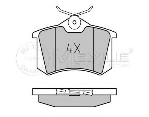 Set placute frana,frana disc SKODA OCTAVIA I Combi (1U5) (1998 - 2010) MEYLE 025 209 6117 piesa NOUA