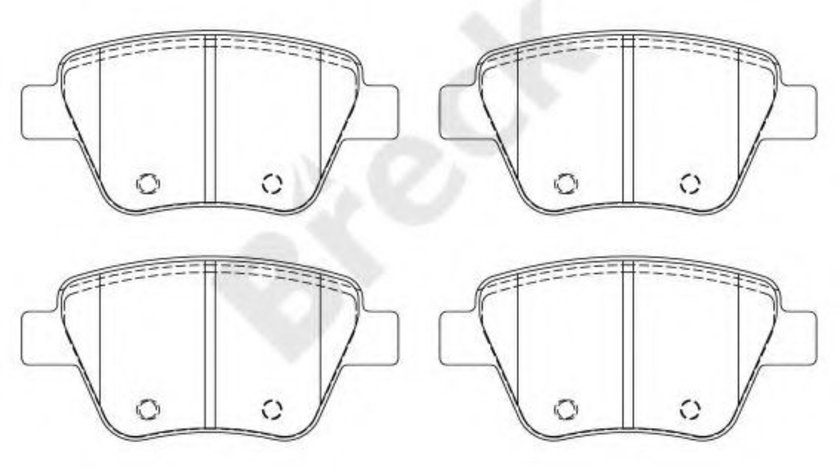 Set placute frana,frana disc SKODA OCTAVIA II (1Z3) (2004 - 2013) Break 24563 00 704 00 piesa NOUA