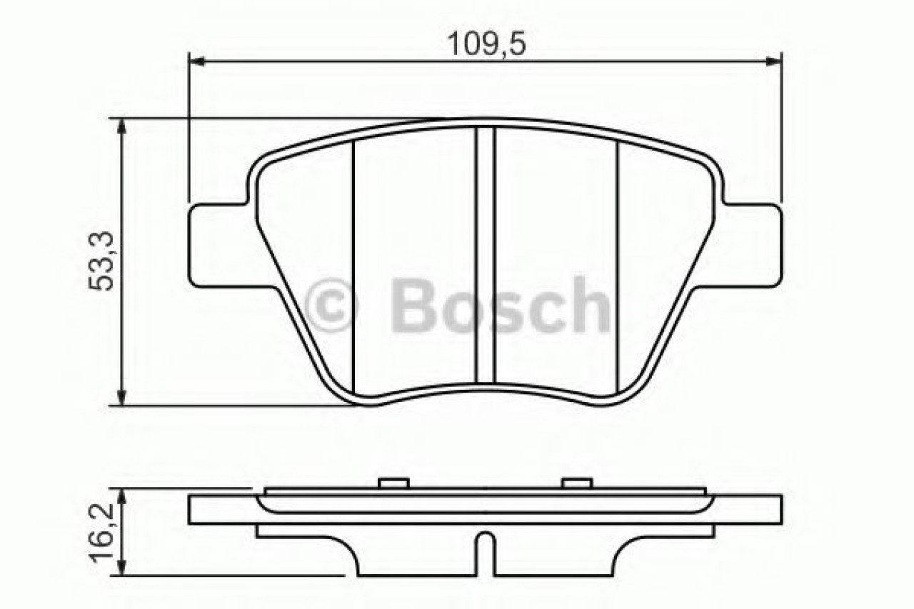 Set placute frana,frana disc SKODA OCTAVIA II (1Z3) (2004 - 2013) BOSCH 0 986 494 416 piesa NOUA