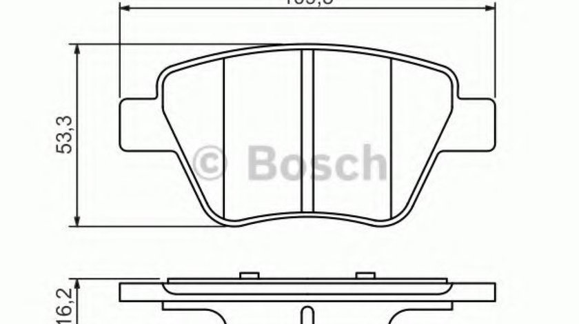 Set placute frana,frana disc SKODA OCTAVIA II (1Z3) (2004 - 2013) BOSCH 0 986 494 416 piesa NOUA