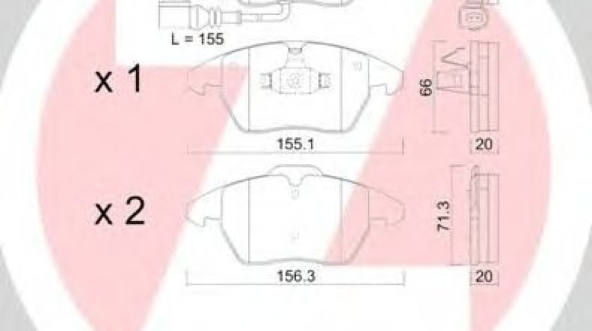 Set placute frana,frana disc SKODA OCTAVIA II Combi (1Z5) (2004 - 2013) ZIMMERMANN 23587.200.1 piesa NOUA