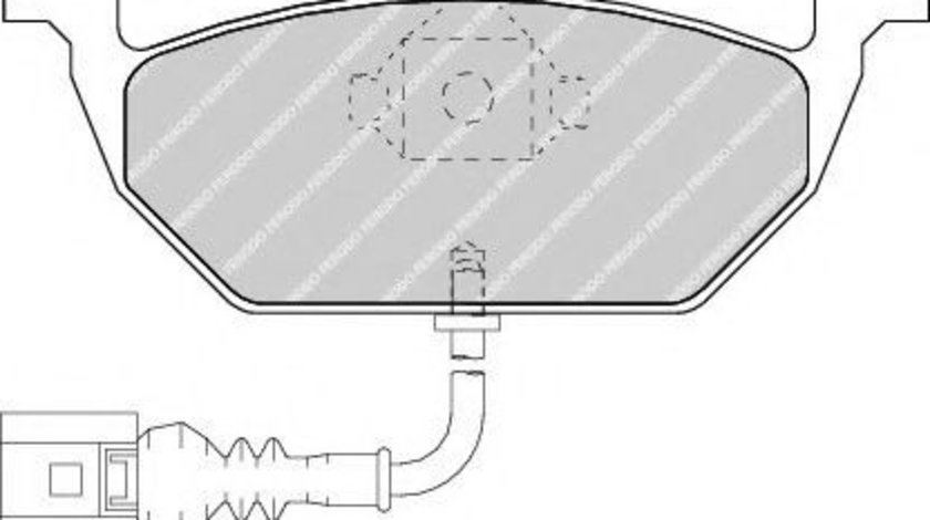 Set placute frana,frana disc SKODA OCTAVIA II Combi (1Z5) (2004 - 2013) FERODO FDB1398 piesa NOUA