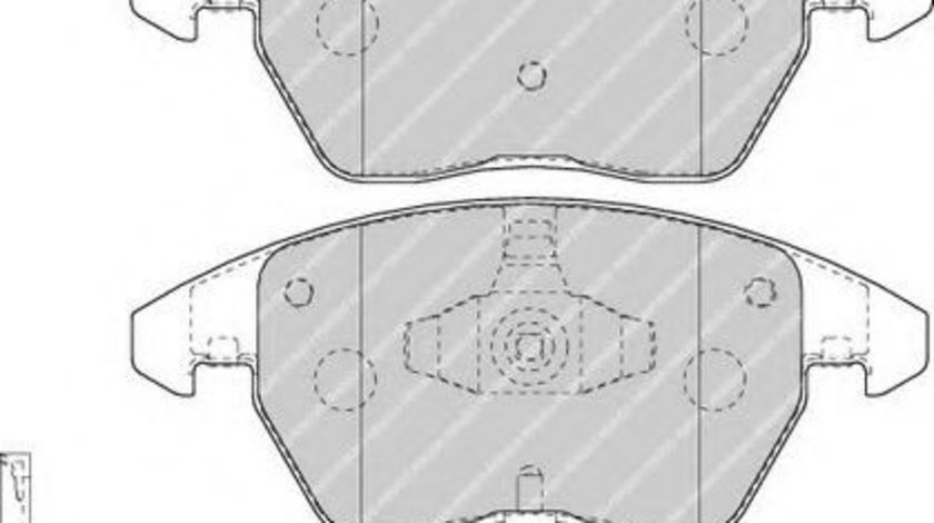 Set placute frana,frana disc SKODA OCTAVIA II Combi (1Z5) (2004 - 2013) FERODO FDB1641 piesa NOUA