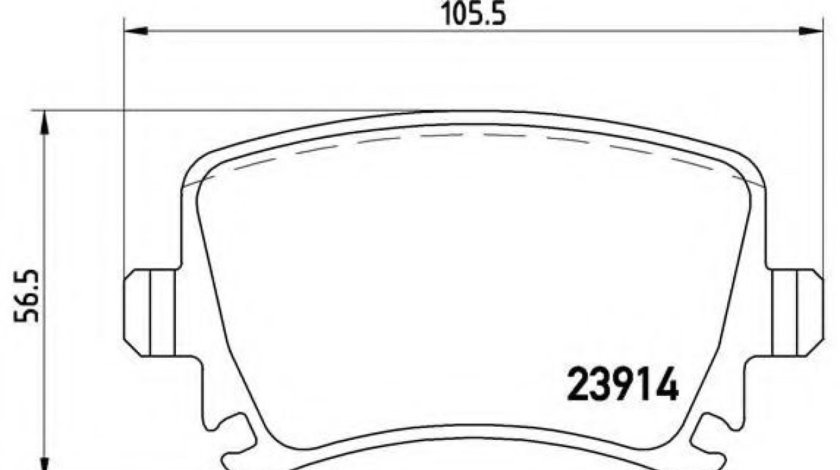 Set placute frana,frana disc SKODA OCTAVIA II Combi (1Z5) (2004 - 2013) BREMBO P 85 073 piesa NOUA