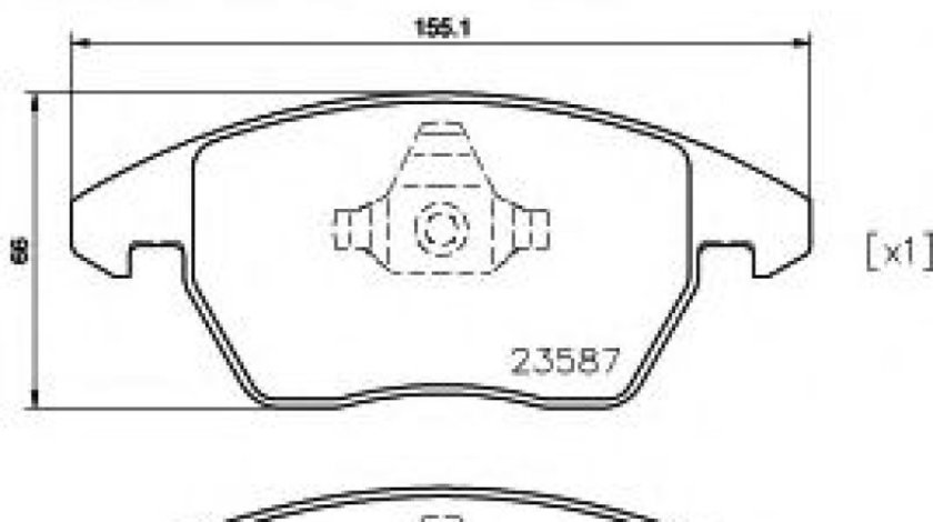 Set placute frana,frana disc SKODA OCTAVIA II Combi (1Z5) (2004 - 2013) TEXTAR 2469602 piesa NOUA