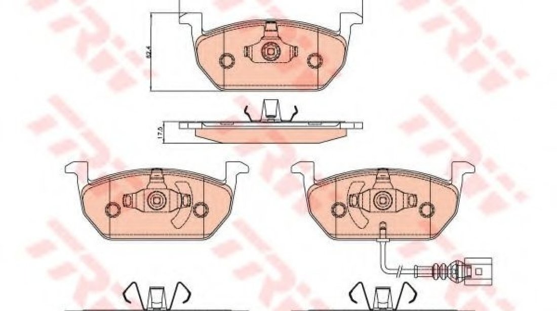 Set placute frana,frana disc SKODA OCTAVIA III Combi (5E5) (2012 - 2016) TRW GDB2080 piesa NOUA