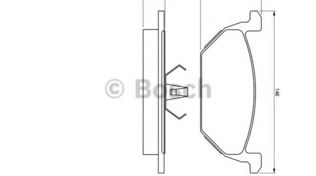 Set placute frana,frana disc SKODA ROOMSTER (5J) (2006 - 2015) BOSCH 0 986 424 364 piesa NOUA