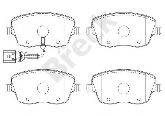 Set placute frana,frana disc SKODA ROOMSTER Praktik (5J) (2007 - 2015) Break 23581 00 702 10 piesa NOUA