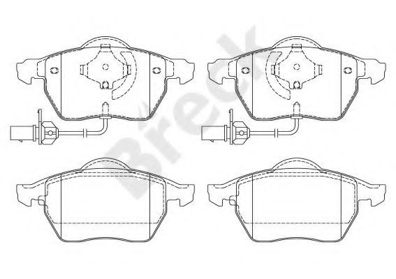 Set placute frana,frana disc SKODA SUPERB I (3U4) (2001 - 2008) Break 23018 00 701 10 piesa NOUA