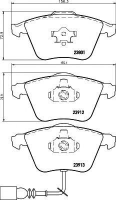 Set placute frana,frana disc SKODA SUPERB II Combi (3T5) (2009 - 2015) TEXTAR 2380101 piesa NOUA