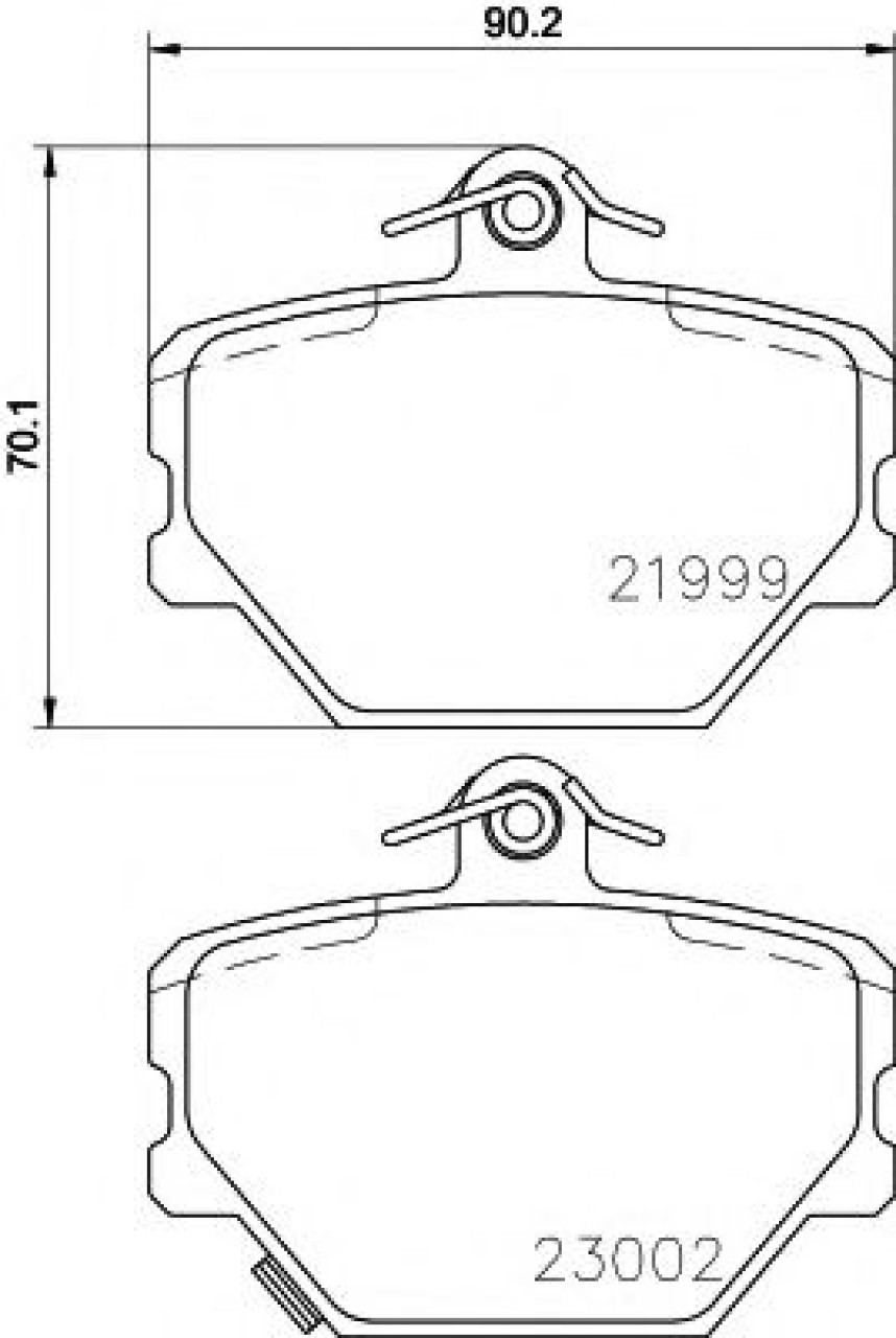 Set placute frana,frana disc SMART CITY-COUPE (450) (1998 - 2004) TEXTAR 2199901 piesa NOUA