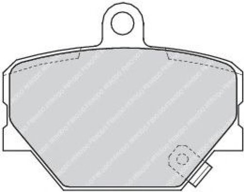 Set placute frana,frana disc SMART CITY-COUPE (450) (1998 - 2004) FERODO FDB1162 piesa NOUA