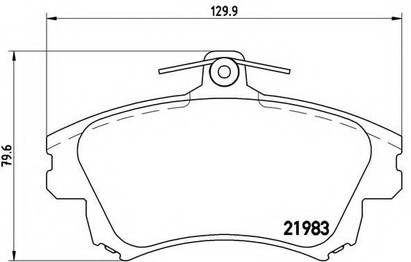 Set placute frana,frana disc SMART FORFOUR (454) (2004 - 2006) BREMBO P 54 036 piesa NOUA