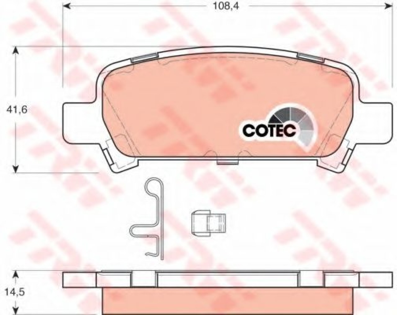 Set placute frana,frana disc SUBARU FORESTER (SF) (1997 - 2002) TRW GDB3223 piesa NOUA