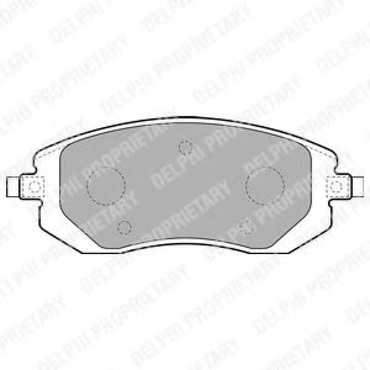 Set placute frana,frana disc SUBARU FORESTER (SH) (2008 - 2016) DELPHI LP1718 piesa NOUA